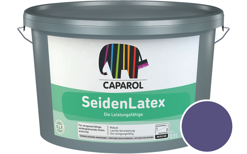 Caparol SeidenLatex 12,5L Latexfarbe / Getnt im Farbton Velvet 95