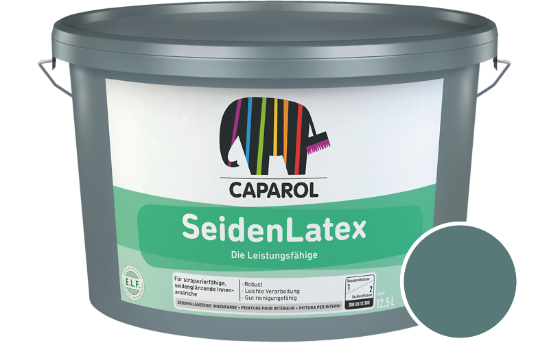 Caparol SeidenLatex 5L Latexfarbe / Getnt im Farbton Verona 100