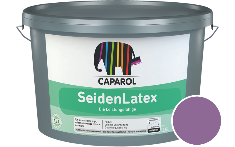 Caparol SeidenLatex 7,5L Latexfarbe / Getnt im Farbton Viola 105