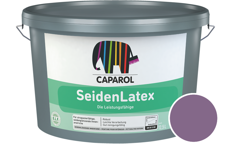 Caparol SeidenLatex 5L Latexfarbe / Getnt im Farbton Viola 110