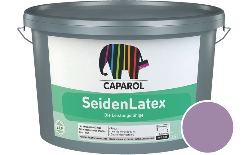 Caparol SeidenLatex 7,5L Latexfarbe / Getnt im Farbton Viola 115