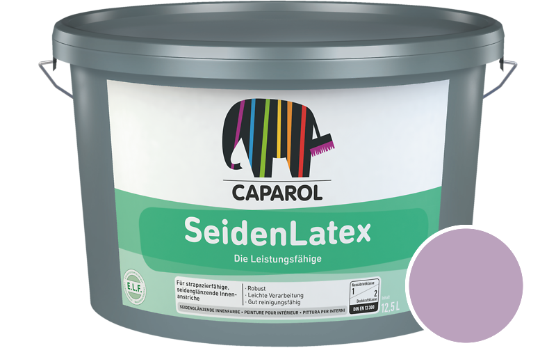 Caparol SeidenLatex 5L Latexfarbe / Getnt im Farbton Viola 120