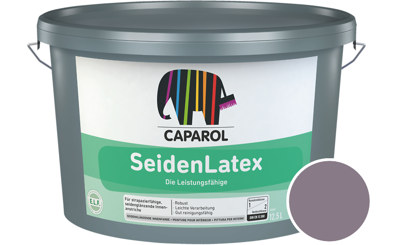Caparol SeidenLatex 12,5L Latexfarbe / Getnt im Farbton Viola 40