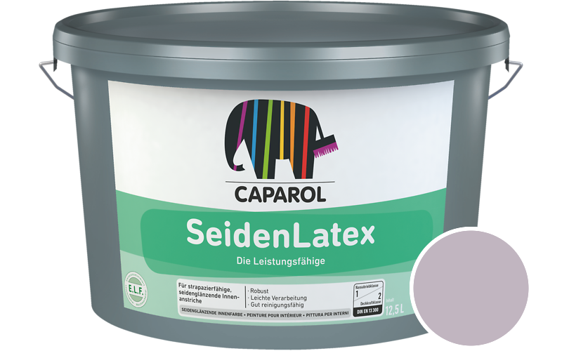 Caparol SeidenLatex 5L Latexfarbe / Getnt im Farbton Viola 50