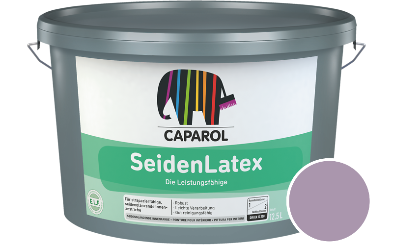 Caparol SeidenLatex 7,5L Latexfarbe / Getnt im Farbton Viola 80