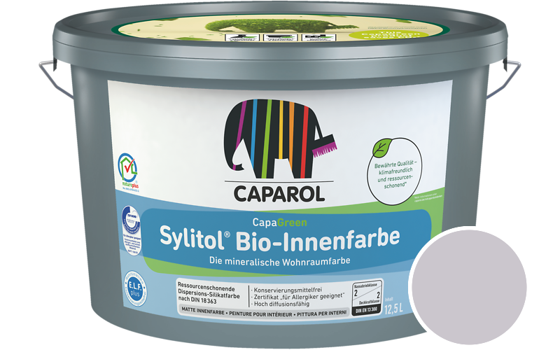 Caparol Sylitol Bio-Innenfarbe 12,5L Silikatfarbe / Get�nt im Farbton Atmo 15