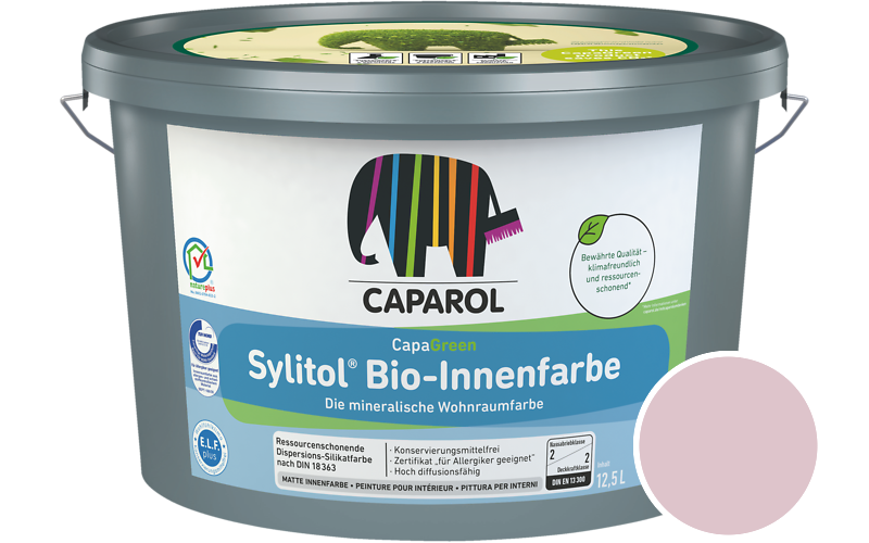 Caparol Sylitol Bio-Innenfarbe 12,5L Silikatfarbe / Getnt im Farbton Elsass 15