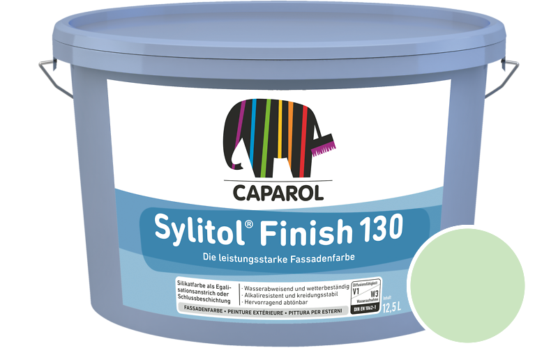 Caparol Sylitol Finish 130 7,5L Silikat-Fassadenfarbe / Get�nt im Farbton Agave 110