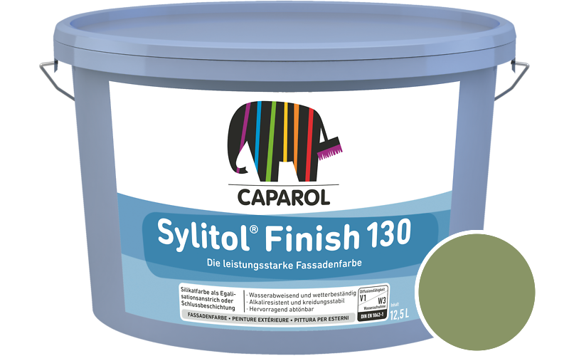 Caparol Sylitol Finish 130 12,5L Silikat-Fassadenfarbe / Getnt im Farbton Amazonas 12
