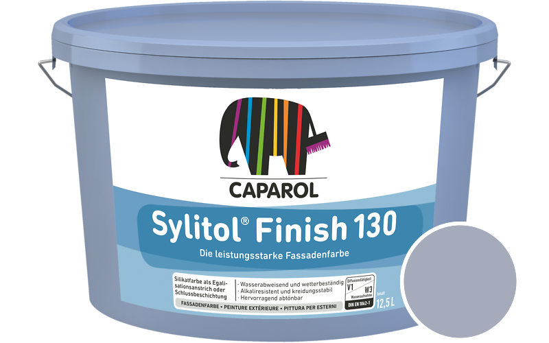 Caparol Sylitol Finish 130 12,5L Silikat-Fassadenfarbe / Getnt im Farbton Aquarell 35