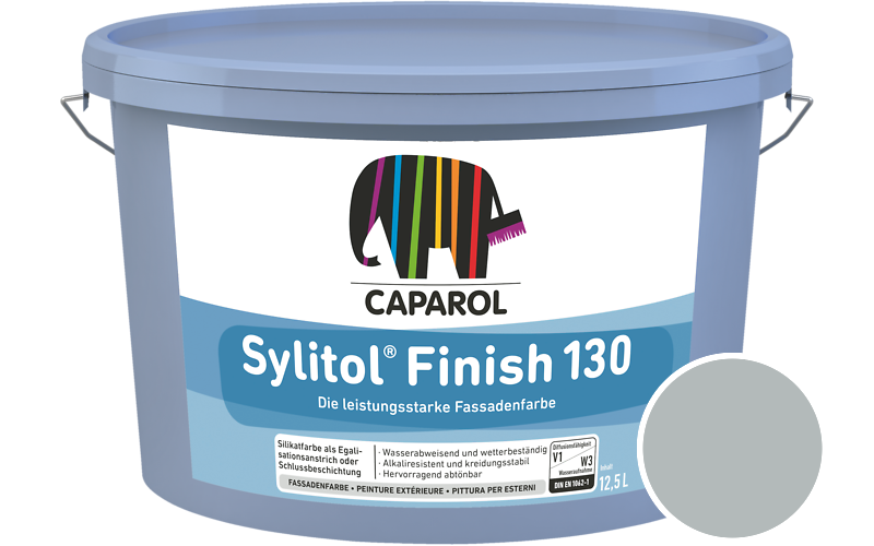 Caparol Sylitol Finish 130 7,5L Silikat-Fassadenfarbe / Getnt im Farbton Arctis 20