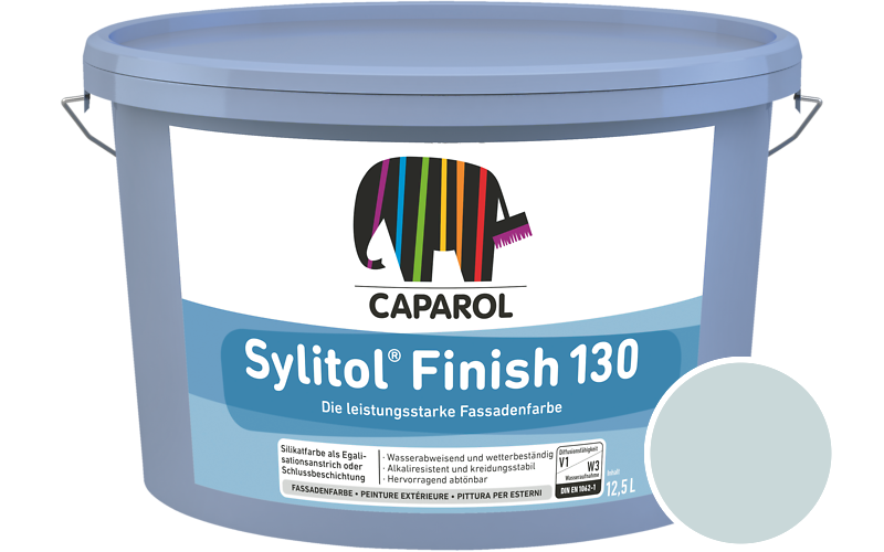 Caparol Sylitol Finish 130 7,5L Silikat-Fassadenfarbe / Getnt im Farbton Arctis 90