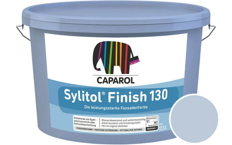 Caparol Sylitol Finish 130 12,5L Silikat-Fassadenfarbe / Getnt im Farbton Astra 80
