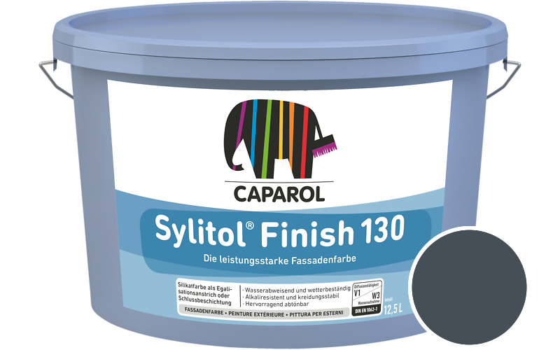 Caparol Sylitol Finish 130 7,5L Silikat-Fassadenfarbe / Getnt im Farbton Atlantis 0