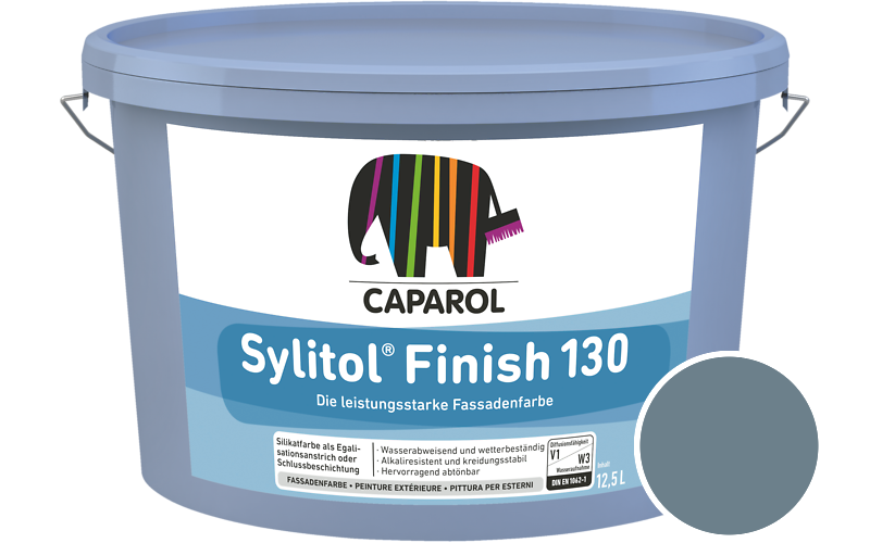 Caparol Sylitol Finish 130 12,5L Silikat-Fassadenfarbe / Getnt im Farbton Atlantis 12