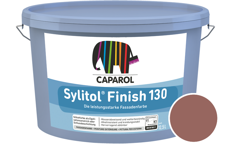 Caparol Sylitol Finish 130 12,5L Silikat-Fassadenfarbe / Getnt im Farbton Bordeaux 40