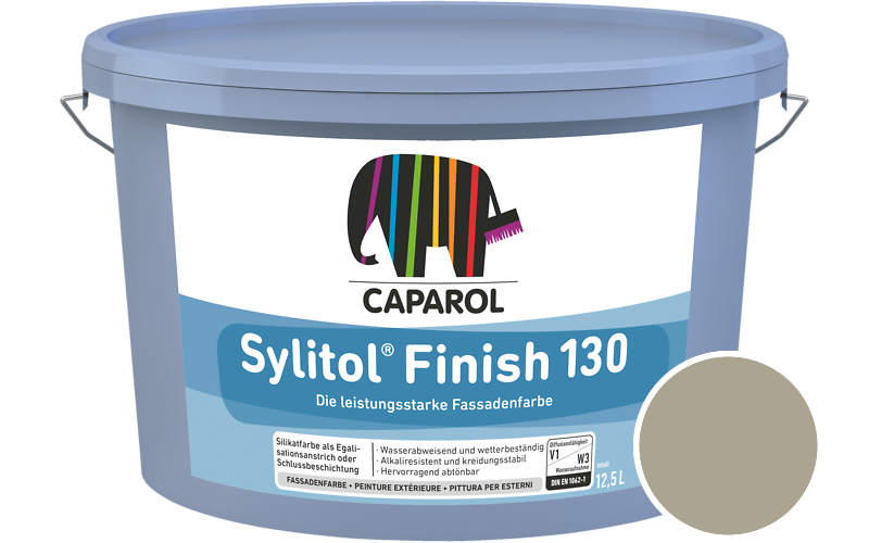 Caparol Sylitol Finish 130 7,5L Silikat-Fassadenfarbe / Getnt im Farbton Citrus 20