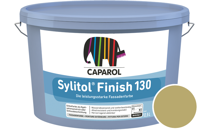 Caparol Sylitol Finish 130 7,5L Silikat-Fassadenfarbe / Getnt im Farbton Citrus 45