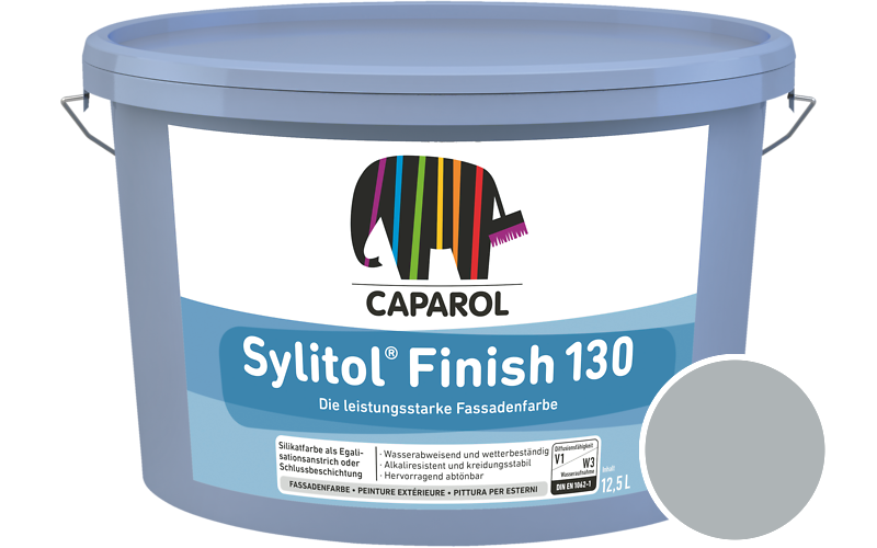 Caparol Sylitol Finish 130 7,5L Silikat-Fassadenfarbe / Getnt im Farbton Coelin 5