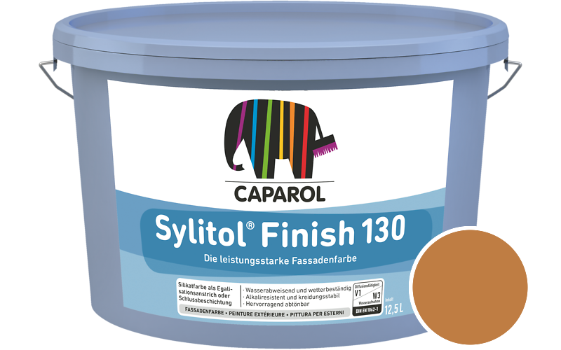 Caparol Sylitol Finish 130 7,5L Silikat-Fassadenfarbe / Getnt im Farbton Cognac 0