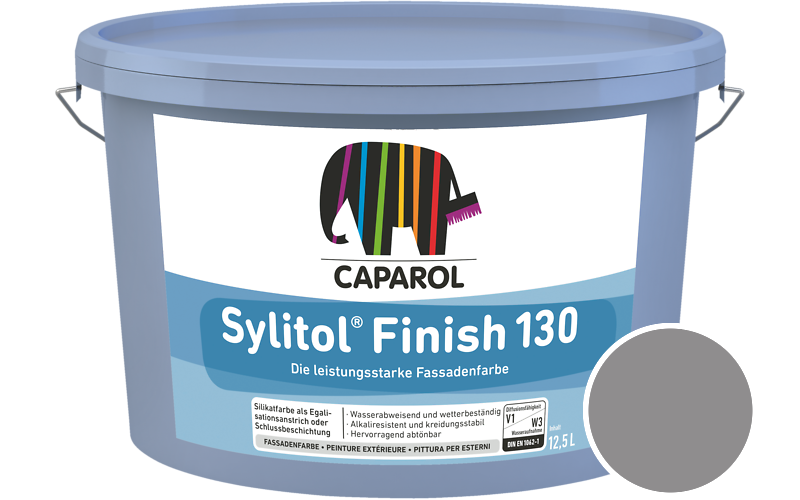 Caparol Sylitol Finish 130 7,5L Silikat-Fassadenfarbe / Getnt im Farbton Granit 30