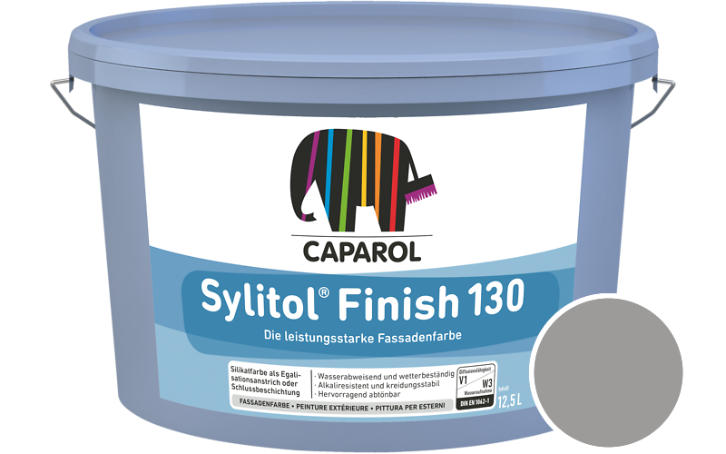 Caparol Sylitol Finish 130 7,5L Silikat-Fassadenfarbe / Getnt im Farbton Granit 35