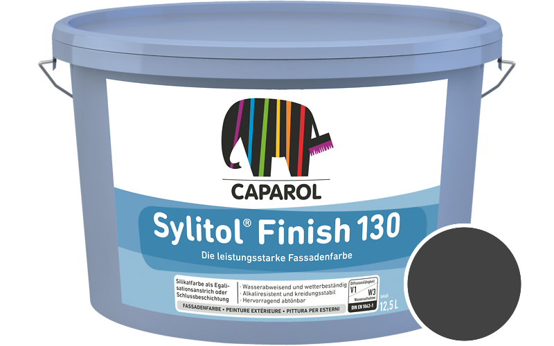 Caparol Sylitol Finish 130 7,5L Silikat-Fassadenfarbe / Getnt im Farbton Granit 5