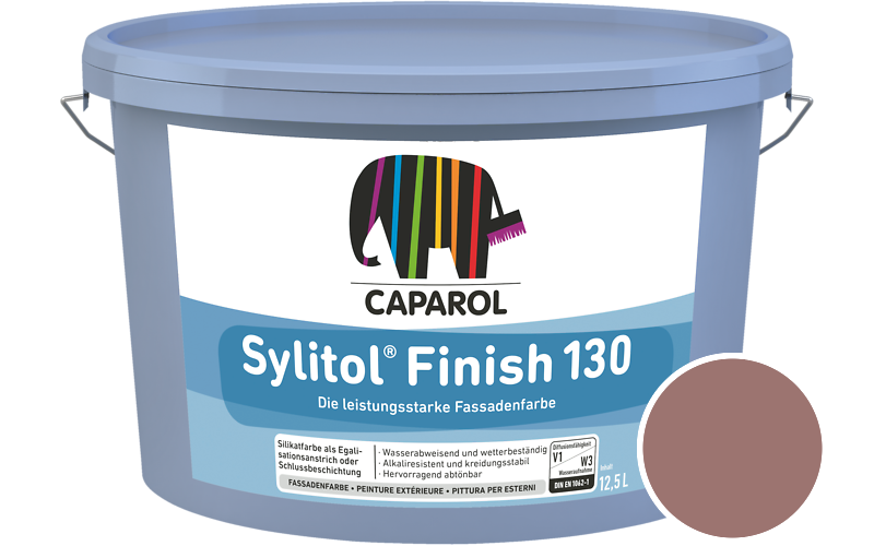 Caparol Sylitol Finish 130 12,5L Silikat-Fassadenfarbe / Get�nt im Farbton Korall 70