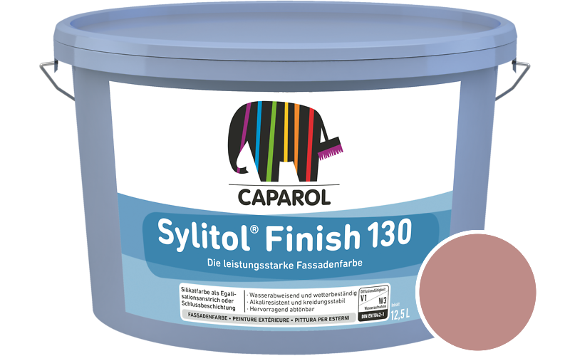 Caparol Sylitol Finish 130 12,5L Silikat-Fassadenfarbe / Get�nt im Farbton Korall 75