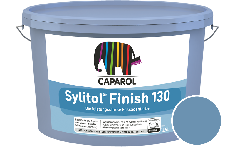 Caparol Sylitol Finish 130 7,5L Silikat-Fassadenfarbe / Getnt im Farbton Lago 105