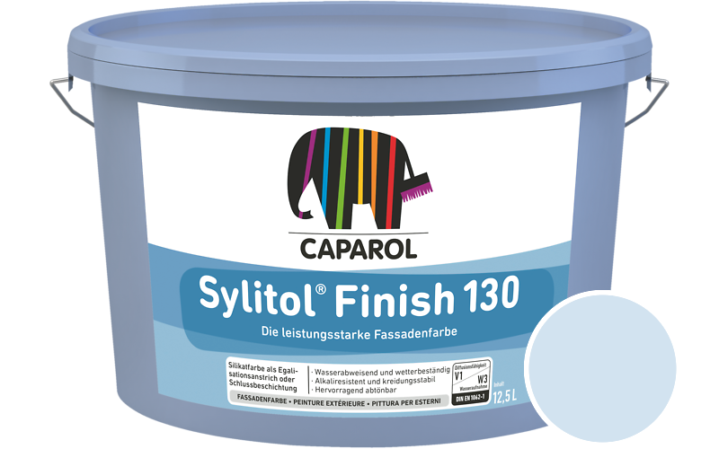 Caparol Sylitol Finish 130 7,5L Silikat-Fassadenfarbe / Getnt im Farbton Lago 120