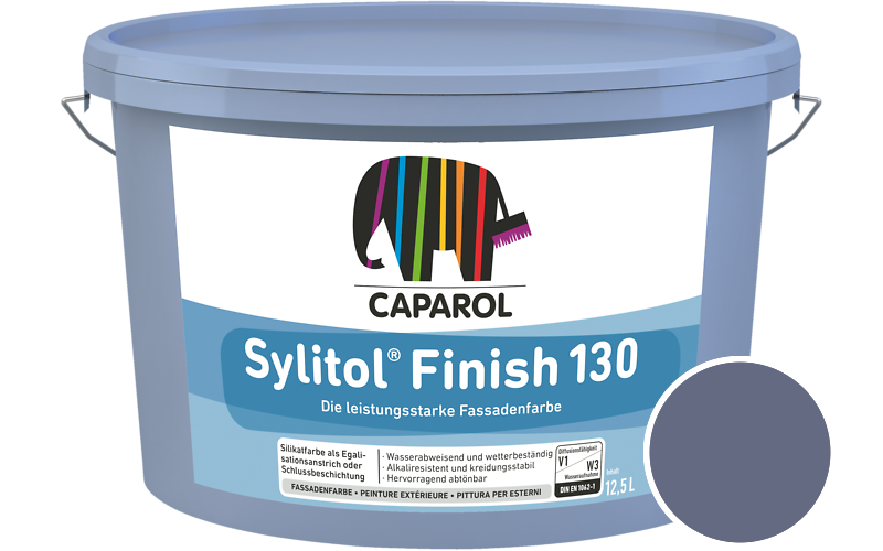 Caparol Sylitol Finish 130 7,5L Silikat-Fassadenfarbe / Getnt im Farbton Lavendel 70