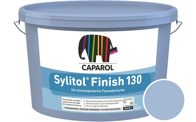 Caparol Sylitol Finish 130 7,5L Silikat-Fassadenfarbe / Getnt im Farbton Lazur 180