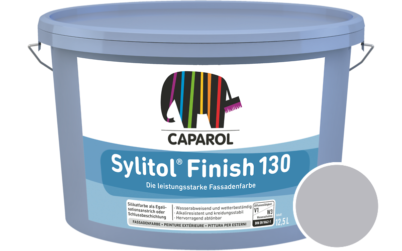 Caparol Sylitol Finish 130 7,5L Silikat-Fassadenfarbe / Getnt im Farbton Litho 20