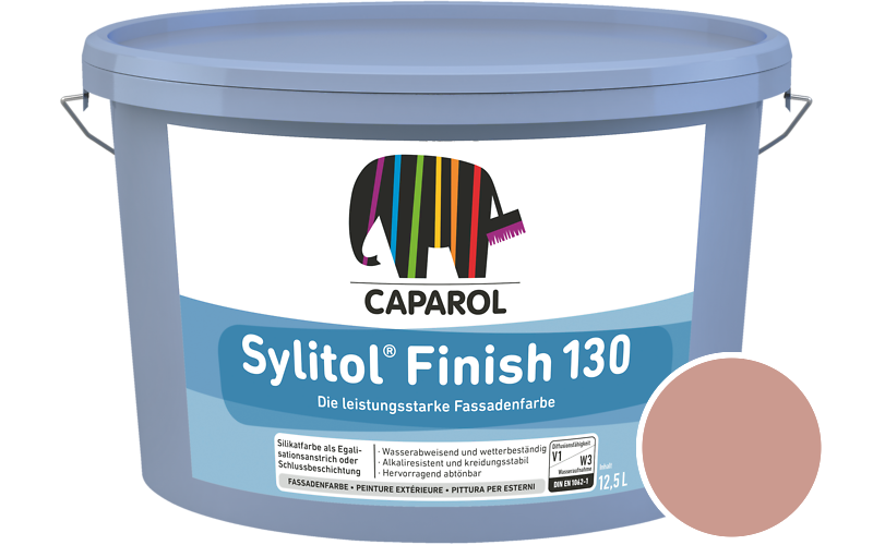 Caparol Sylitol Finish 130 7,5L Silikat-Fassadenfarbe / Getnt im Farbton Magma 110