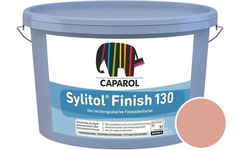 Caparol Sylitol Finish 130 7,5L Silikat-Fassadenfarbe / Getnt im Farbton Magma 140