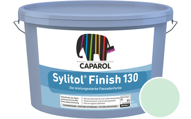 Caparol Sylitol Finish 130 7,5L Silikat-Fassadenfarbe / Get�nt im Farbton Malachit 120