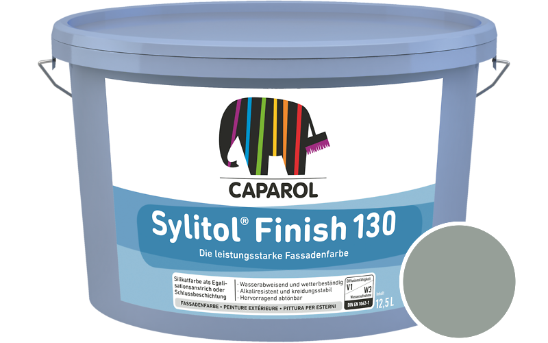 Caparol Sylitol Finish 130 7,5L Silikat-Fassadenfarbe / Getnt im Farbton Malachit 20