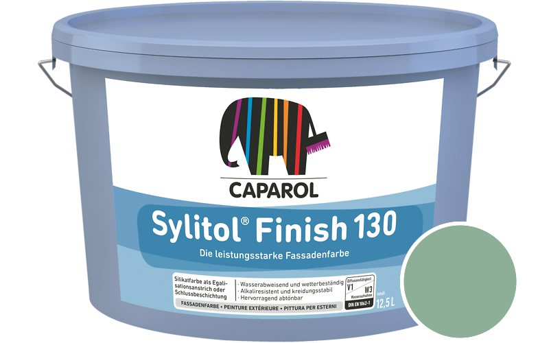 Caparol Sylitol Finish 130 7,5L Silikat-Fassadenfarbe / Get�nt im Farbton Malachit 80