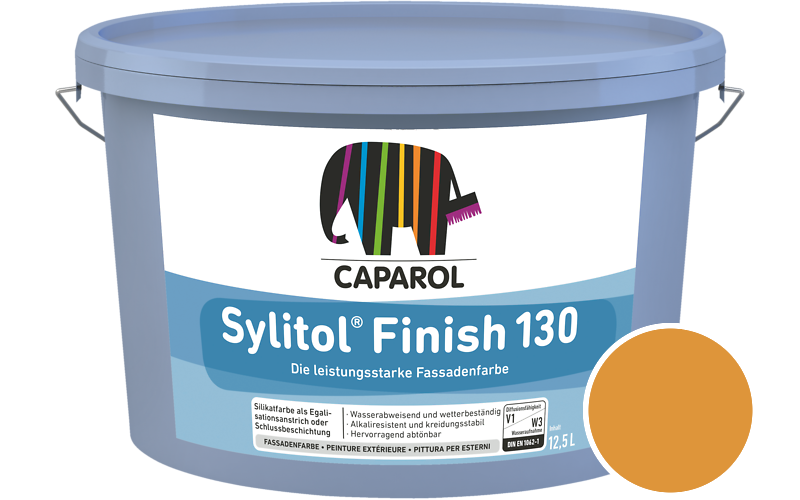 Caparol Sylitol Finish 130 7,5L Silikat-Fassadenfarbe / Getnt im Farbton Mandarin 0