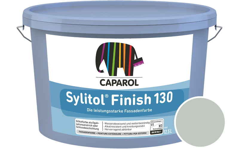 Caparol Sylitol Finish 130 7,5L Silikat-Fassadenfarbe / Getnt im Farbton Mint 15