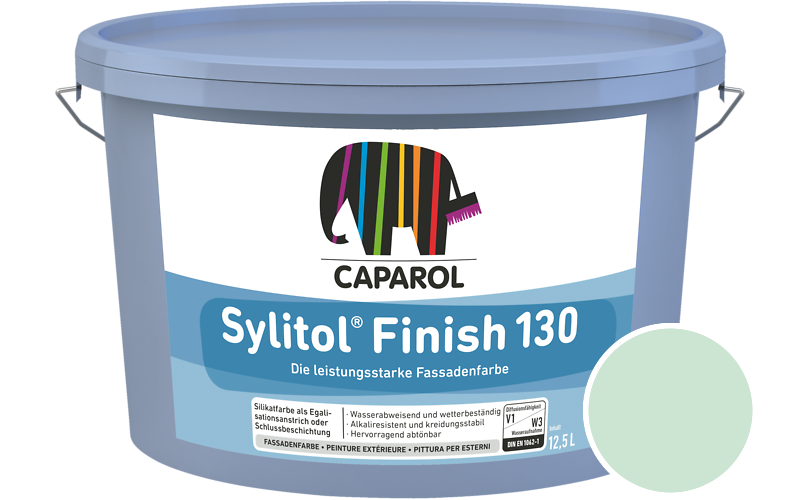 Caparol Sylitol Finish 130 7,5L Silikat-Fassadenfarbe / Getnt im Farbton Mint 90