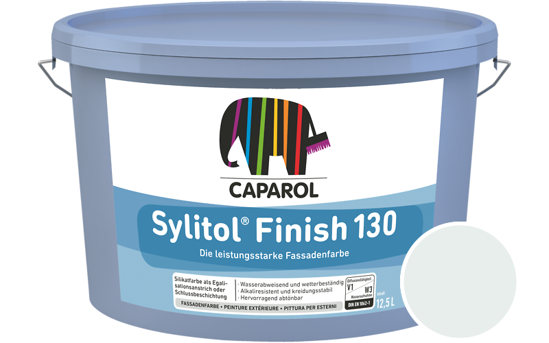 Caparol Sylitol Finish 130 7,5L Silikat-Fassadenfarbe / Getnt im Farbton Off White 45