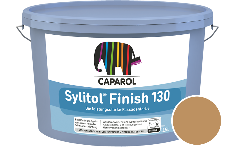 Caparol Sylitol Finish 130 12,5L Silikat-Fassadenfarbe / Getnt im Farbton Onyx 160