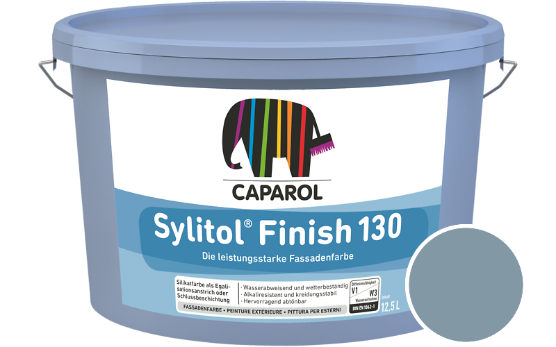 Caparol Sylitol Finish 130 7,5L Silikat-Fassadenfarbe / Getnt im Farbton Pacific 105