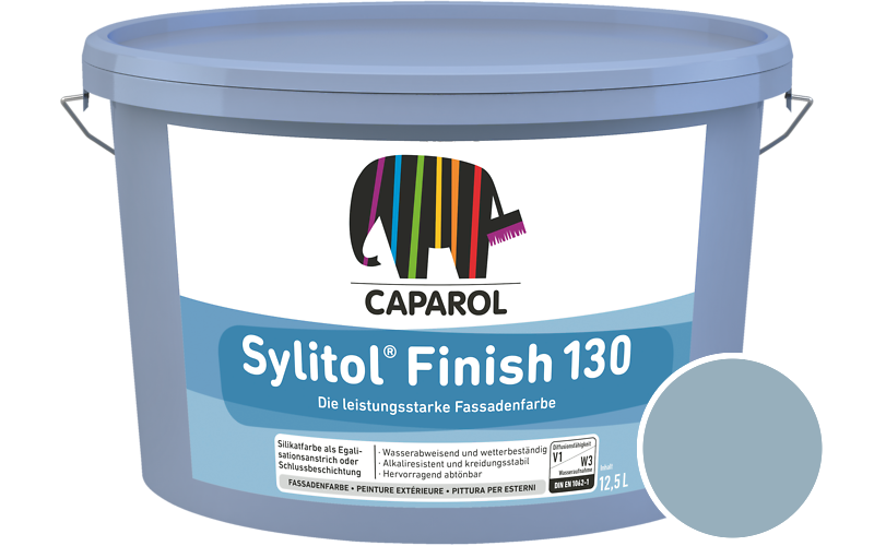 Caparol Sylitol Finish 130 7,5L Silikat-Fassadenfarbe / Getnt im Farbton Pacific 145