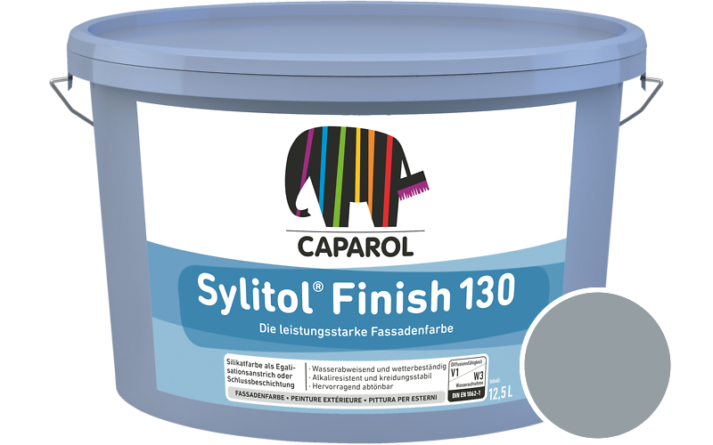 Caparol Sylitol Finish 130 7,5L Silikat-Fassadenfarbe / Getnt im Farbton Pacific 15