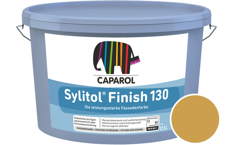 Caparol Sylitol Finish 130 7,5L Silikat-Fassadenfarbe / Getnt im Farbton Palazzo 285