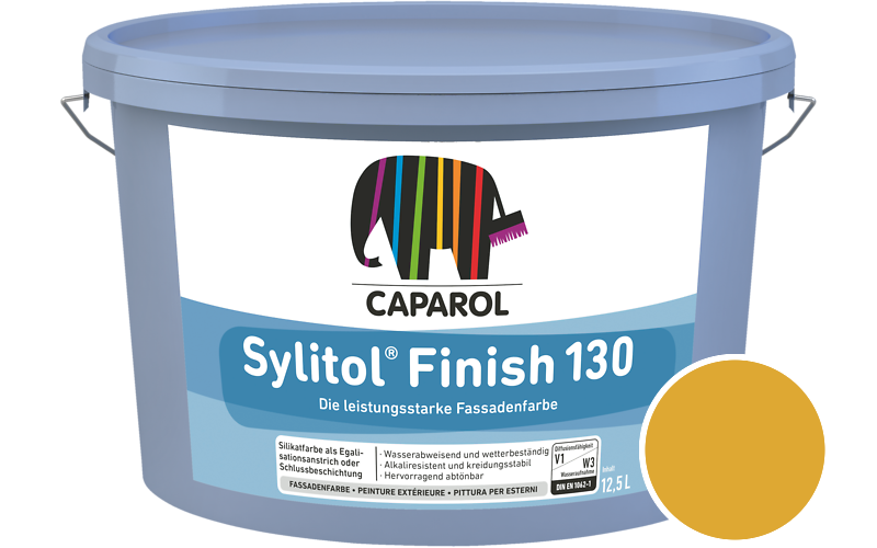 Caparol Sylitol Finish 130 7,5L Silikat-Fassadenfarbe / Getnt im Farbton Palazzo 345