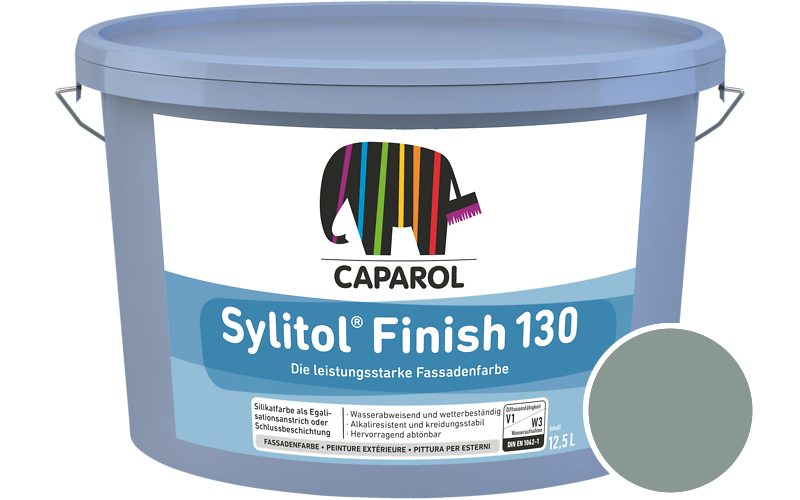 Caparol Sylitol Finish 130 12,5L Silikat-Fassadenfarbe / Getnt im Farbton Patina 50